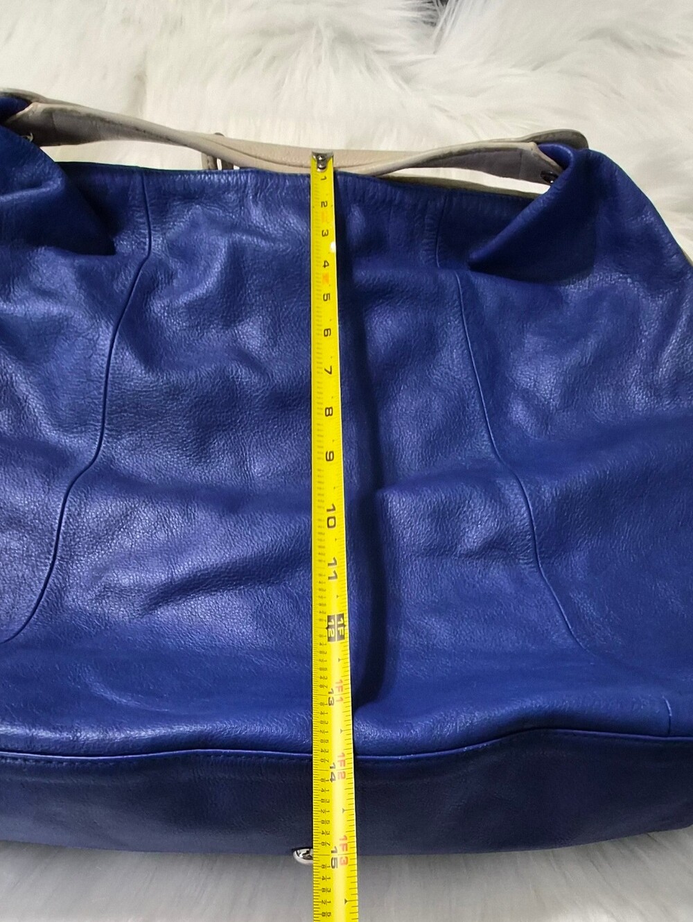 Blue Leather Hobo Shoulder Bag by Furla - Picture 7 of 8